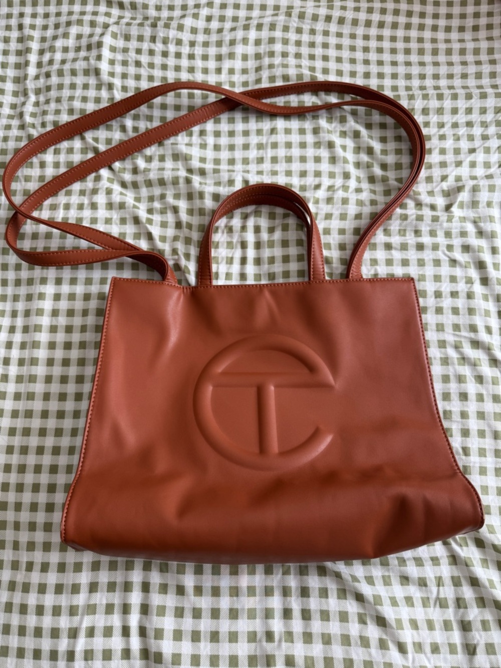 Medium Telfar Shopping Bag in Tan